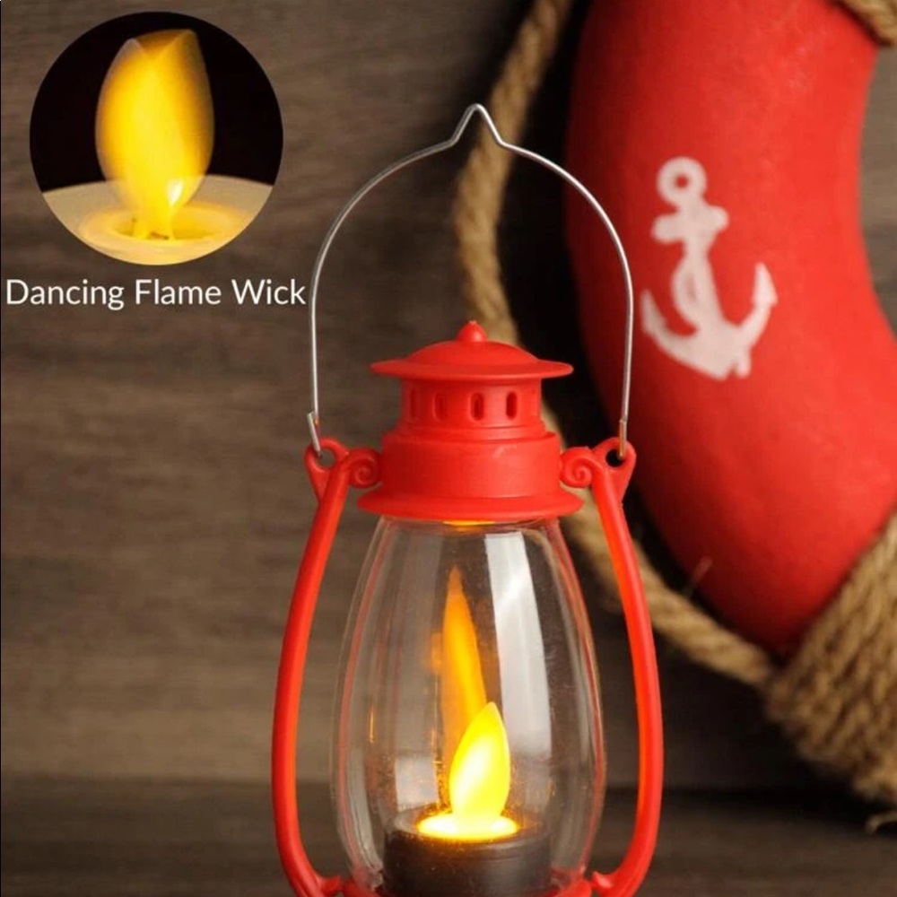 Home: Two Small Lanterns - Color Red - Picture 3 of 5